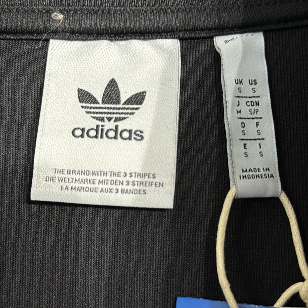 Adidas Originals NWT Black Funnel Neck Track Top Pullover Jacket, Men Size Small - Picture 2 of 6